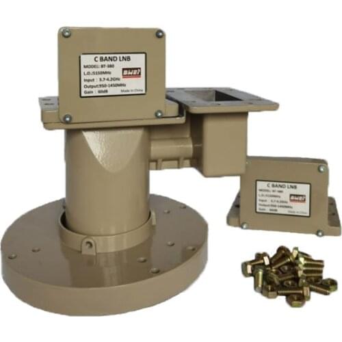 Dual Feed Horn with Two pcs Single polarization Lnb Engineering dedicated signal is stronger TV equipment receiver C Band LNBF