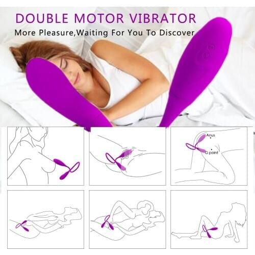 7 Speed Dual Vibrator Function USB Rechargeable love Egg G-spot Stimulator vagina Anal massager adult Sex Toy For Women Couples