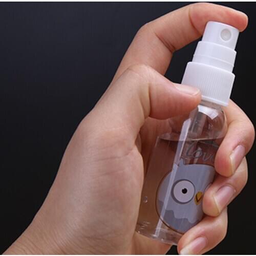 1pc 30/40/50/75/100ml Transparent Empty Spray Bottles Pet Mini Refillable Container Empty Cosmetic Containers Refillable Bottle