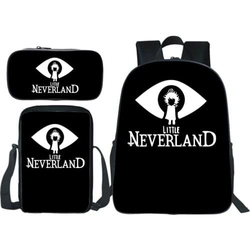 Game Little Nightmaresy Backpack 3 Pieces/set Pencil Case Messenger Bag Teenager Backpack All-match Simplicity Bookbag Rucksack