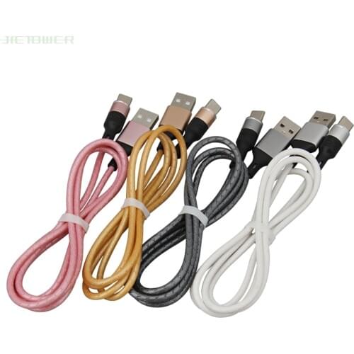 100pcs/lot USB Type C Cable for Samsung S9 S8 1m Celestial Column Fast Charge Type-C Charging Wire USB C Cable for Xiaomi mi9