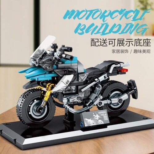 Building Blocks high-Tech Motorcycle City Moto Racing Motorbike Vehicles Bricks Toys Gifts For Children