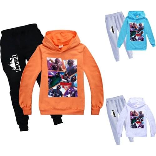 Fortnites Cartoon Girl Kid Colorful Autumn Hoodie Child Boy Long Sleeve Outer Coat Tops Sweatshirt Fashion Clothes