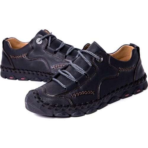 Hot ! Summer Mens Casual Shoes Leather Breathable Soft Handmade Loafers Brand Men Rome Shoes Flat Moccasins Men Sneakers