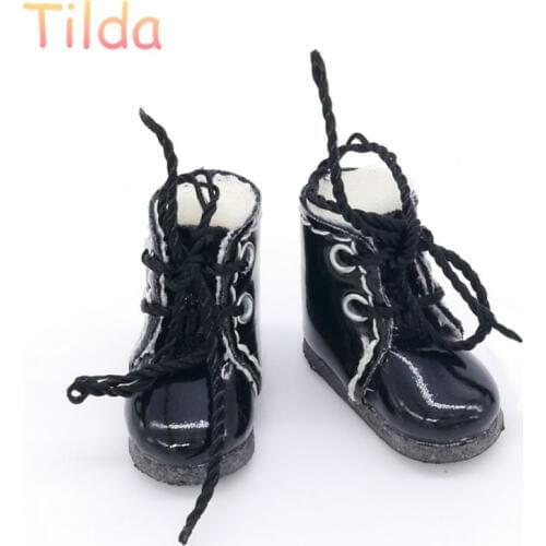 Tilda 2.5cm Mini Doll Shoes for Blythe Dolls Toy,Lovely Cute Leather Doll Shoes for Azone Obitsu Licca BJD Accessories for Dolls