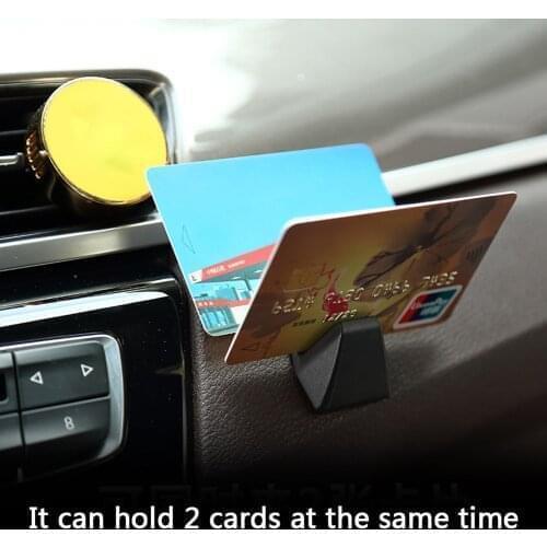 Multifunctional Car Card Clamp Parking Card Fixed Holder Clip Auto Accessories Office Desktop Card Slot Fixed Clip