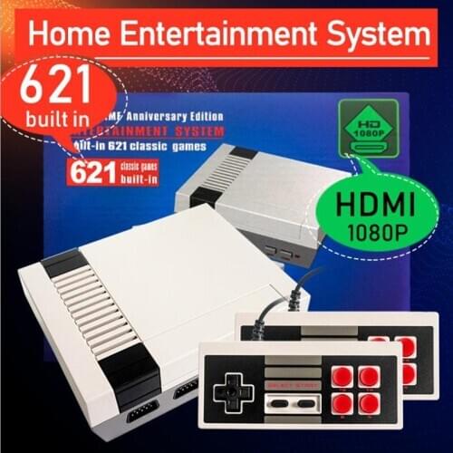 Coolbaby New Portable Game Console Retro Double Player Home Game Console Built in 632 Games Video Output Family Game For Kids