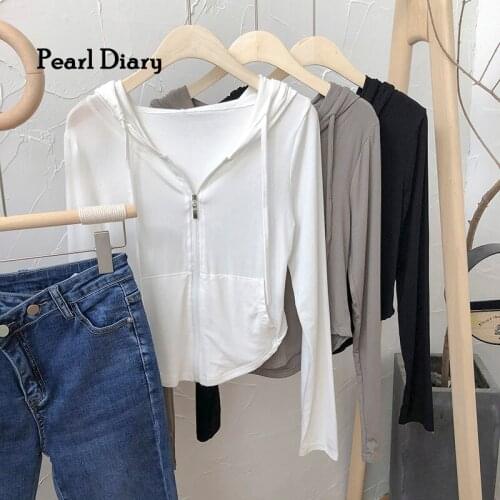 Женские футболки с капюшоном Pearl Diary China At AliExpress