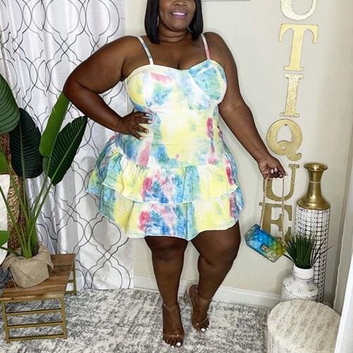 4XL 5XL Plus Size African Dress for Black Women Spaghetti Strap Square Neck A Line Printed Sexy Evening Night Club Wear Vestidos