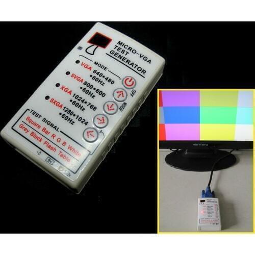 DYKB Portable VGA Signal Generator SVGA/XGA 60HZ For TV PC LCD CRT Display Monitor Tester VGA SVGA XGA W USB Cable