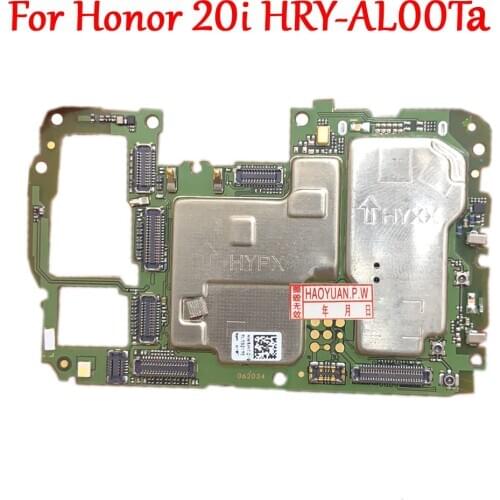 Tested Work Original Unlock Motherboard For Huawei Honor 20i HRY-AL00Ta Mainboard Logic Circuit Electronic Chips