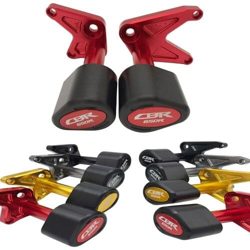 SEMSPEED Motorcycle CNC CBR650R logo Falling Protection Engine Crash Sliders Protector Frame Slider For HONDA CBR 650R 2019 2020