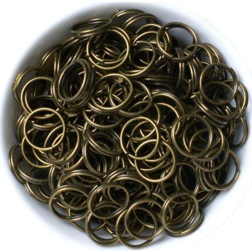 200pcs/lot 4/5/6/8/10mm Bronze Gold Silver Color Double Jump Rings &Split Ring for Jewelry Making Finding DIY Craft Accessory