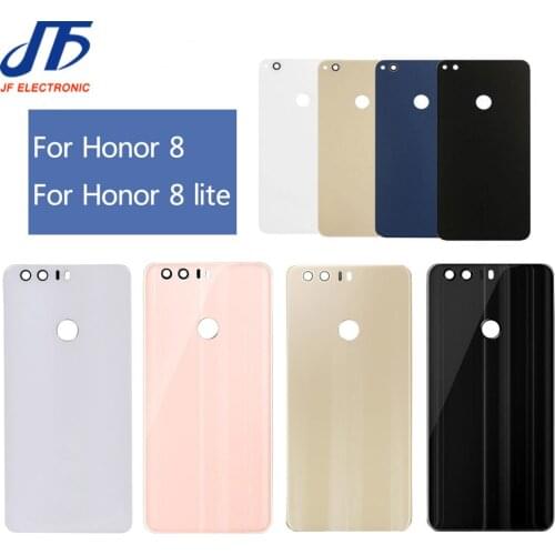 10Pcs/lot Back Battery Cover Replacement For Huawei For honor 8 8S 8X MAX Lite Housing Glass Chassis Door Back Case + sticker
