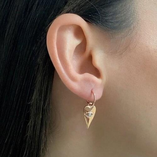 New Trend 925 Sterling Silver Fashion Dangle Drop Earrings For Women Fine Earring Jewelry Good Luck Evil Eye Accessories