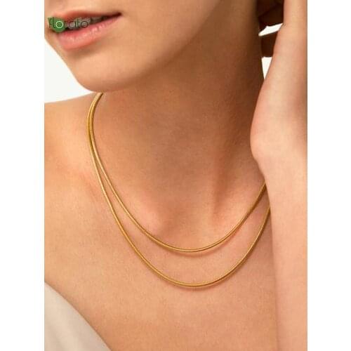 925 Sterling Silver Necklace Women Simple Melon Seed Chain Clavicle Chain with Chain1mm Box Chain Necklace Fashion Jewelry A55