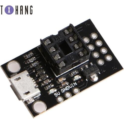1PCS Great IT Development Board For ATtiny13A/ATtiny25/ATtiny45/ATtiny85 Programming Editor Micro Usb Power Connector diy