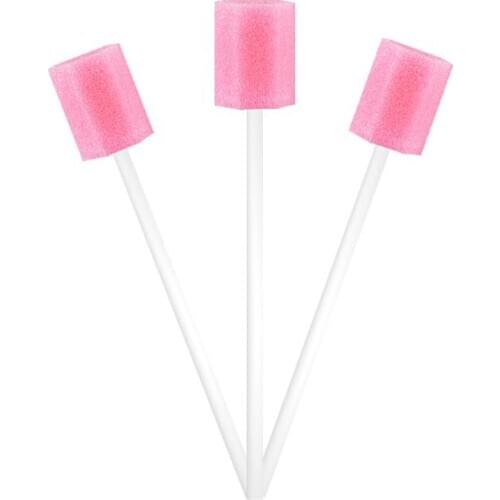 10Pcs/Set Disposable Oral Care Sponge Swab Tooth Cleaning Mouth Swabs With Stick Sponge Head Cleaning Cleaner Swab