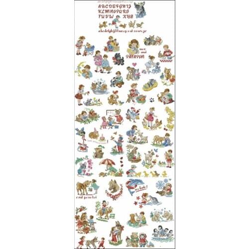 14/16/18/22/25/28ct people Cross Stitch Kit Package Greeting Needlework Cross-Stitching Kits New Style Counted Cross stich