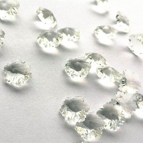 2020 Top Quality Clear Snow Beads 100pcs/lot in 1 holes Faceted 14mm k9 Crystal Curtain & Chandelier Beads For Diy Accessories