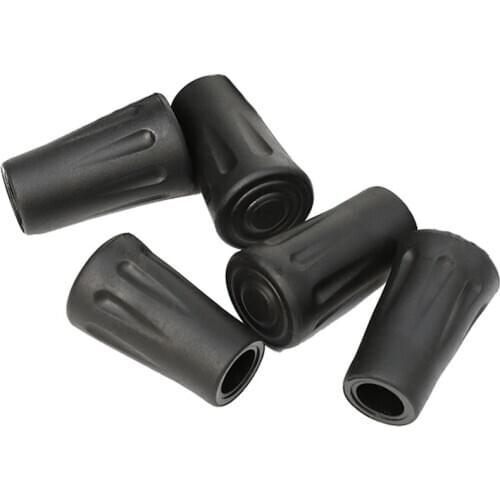 5Pcs Trekking Pole Nordic Walk Stick Cane Climb Replacement Alpenstock Outdoor Camp Hike Protector Cap Tip Rubber Cover