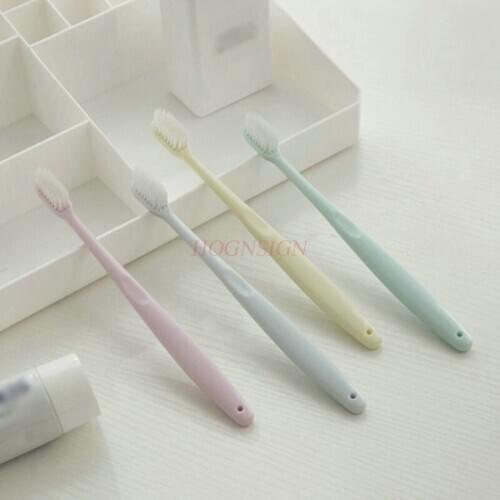 8 pcs toothbrush soft simple plain adult soft hair toothbrush home family cleaning clean genuine super soft soft toothbrush