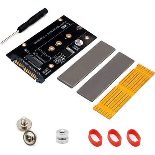 M.2 SSD to U.2 Adapter M.2 NVMe SSD to PCI-e U.2 SFF-8639 Adapter PCIe M2 Converter with M.2 SSD Cooling for Desktop Computer PC