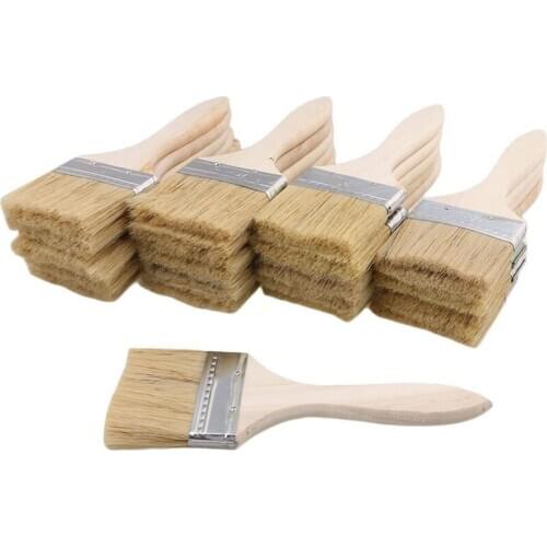 Promotion! 24Pcs Paint Brushes 70mm Chip Paint and Varnish Brush Perfect for Wall and Wood Painting Stains Glues