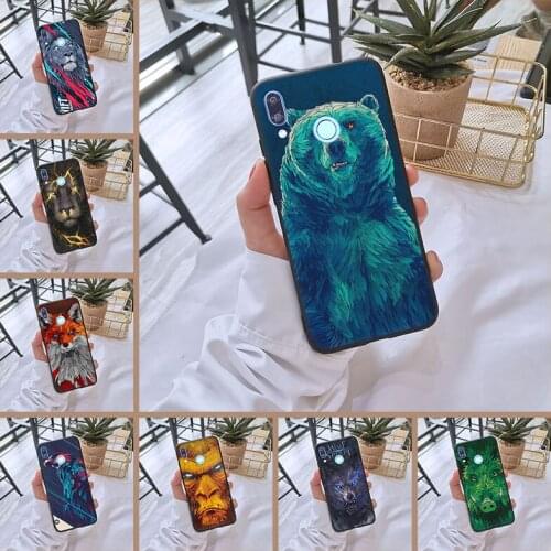 Cool Wolf Animal Back Cover For Huawei Nova Smart Lite 2017 Silicone Phone Case For Huawei Nova 5 4 4E 3 3I 3E 2i 2 Lite Plus