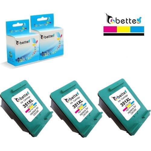 3PK,Bette Ink Cartridge Replacement for hp 351XL hp351 Deskjet D4200 D4245 D4260 D4268 D4300 D4360 D4363 D4368 J6450 J6480 J6488