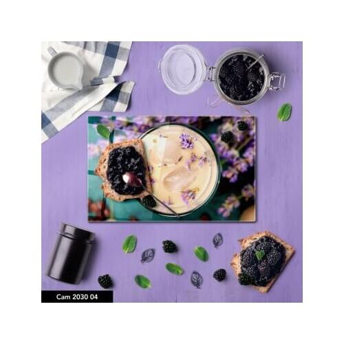 Temperred Glass Decorative Kitchen Cutting Board Easy Clean Healthy Food Fruit Chopping Presentation