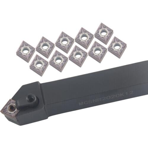 MCSNR/L External Turning Tool Holder Lathe cutter MCSNR2020K12 MCSNL2525M12 MCSNR3232P12 Carbide inserts CNMG12 CNC Boring Bar