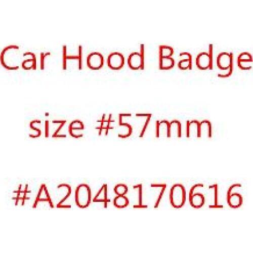 Car Hood Emblem Badge For w212 w124 w140 w163 w202 w203 w204 w210 w211 57mm A2048170616 hight quality