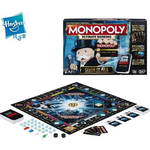 Hasbro Monopoly real estate tycoon e-banking upgraded version of the strong hand game of chess board game toys