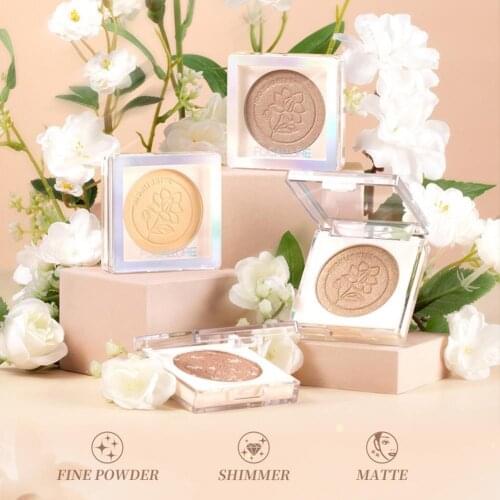 Highlighter Powder Glow Glitter Jasmine Highlighters Cosmetics Face Glitter Matte Pressed Glow Soft Powder Pro Makeup Palette