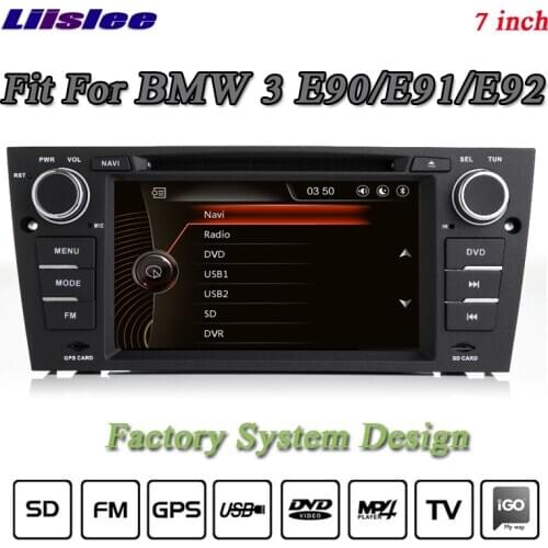 Liislee For BMW 3 E90 E91 E92 Stereo Radio 3G BT Canbus DVD Player GPS MAP Navigation 1080P HD Screen System Original NAV Design