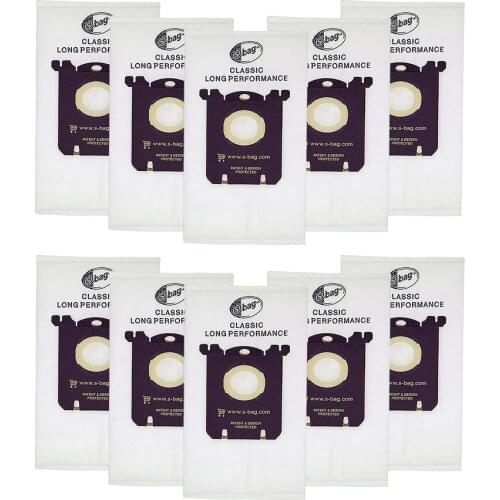 10 pcs/lot dust bag for Electrolux E201B for Philips FC8021 Dust S-bag GR201 AEG Bags s-bag FC9000 FC9049 HR8500 HR8350 FC9150