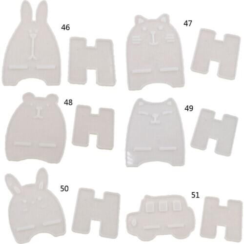 Cute Bear Car Eabbit Shape Mobile Phone Stand Silicone Resin Mold Phone Holder Epoxy Resin Phone Bracket Mold Craft Tool