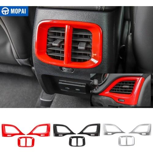MOPAI for Cherokee 2019+ Car Instrument Panel Side Rear Air Conditioning Vent Outlet Decoration Cover for Jeep Cherokee 2019