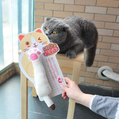 [MPK Catnip Toys] Catnip Toy, Catnip Bolster, Catnip Pillow, Cat Paw Design Bolster