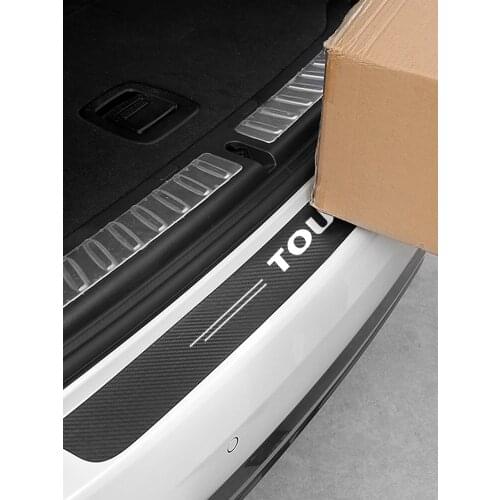 For VW Volkswagen Touran 1 2 2003 2004 2005 2006 2007-2021 Car Trunk Auto Boot Stickers Logo Decoration Anti-Scratch Accessories