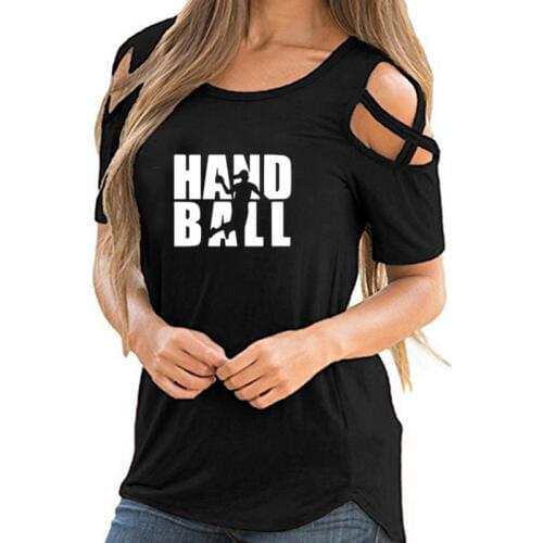 New Summer Fashion Handball T Shirt Women Casual Tops Cotton Short Sleeve Men Printed T Shirts Girl Brand Clothing