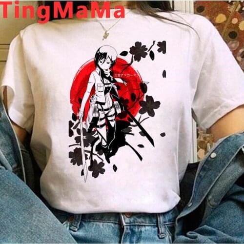 Attack on Titan Titans Attack summer top clothes male 2021 graphic tees harajuku print kawaii clothes t-shirt tumblr kawaii