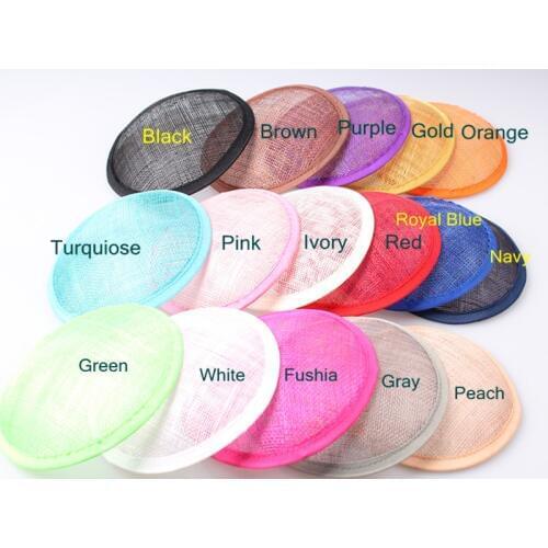 2016 Multiple Color 13CM ROUND SINAMAY Fascinator Base New DIY Women Party Fascinator Hat Base 10pcs/Lot WHolesale