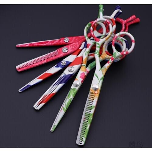 New Profissional Hairdressing Scissors Hair Cutting Scissors Set Barber Shears High Quality Salon 5.5inch 9cr13 stainless steel