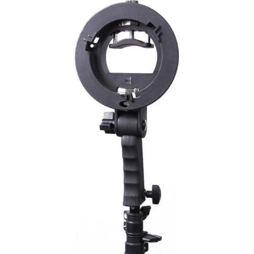 PRO Handheld Grip S-Type Bracket Bowens Mount Holder for Speedlite Flash Softbox