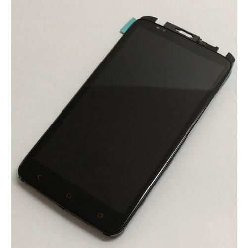 Touch Screen Digitizer Sensor Glass + LCD Display Monitor Screen Panel Assembly For HTC One X+ / One X Plus S728e + Frame Bezel