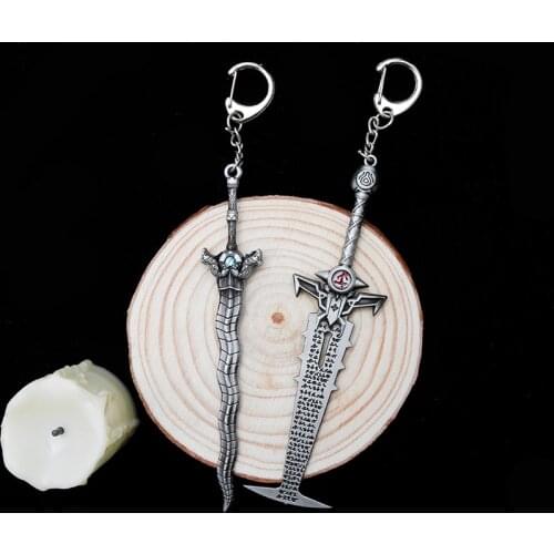 DOOM Eternal Ruling Sword Keychain брелок для ключей Raya And The Last Dragon Viper Sword Keyring Original Keychains Anime Chain