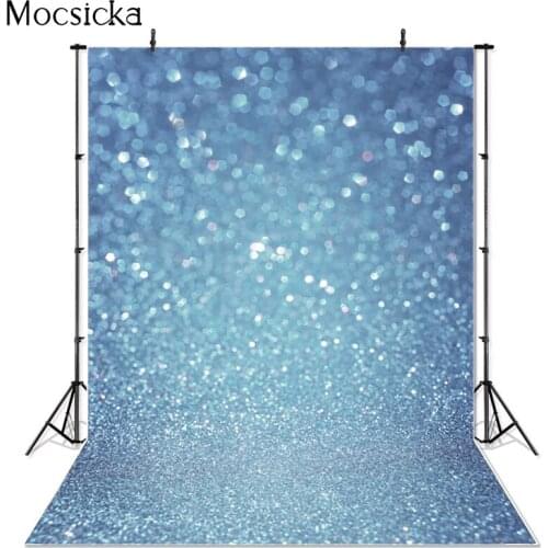 Mocsicka Vinyl Photography Background Blue Lights Computed Printed Dream Children Backdrops Decoration Props For Photo Studio