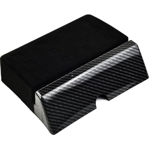 Center Console Drawer Tray Storage Box Organizer ABS Carbon Fiber Car Interior Decoration For Tesla Model X Model S 2012-2018